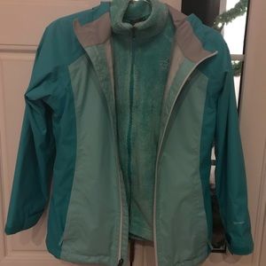 North face girls two piece jacket
